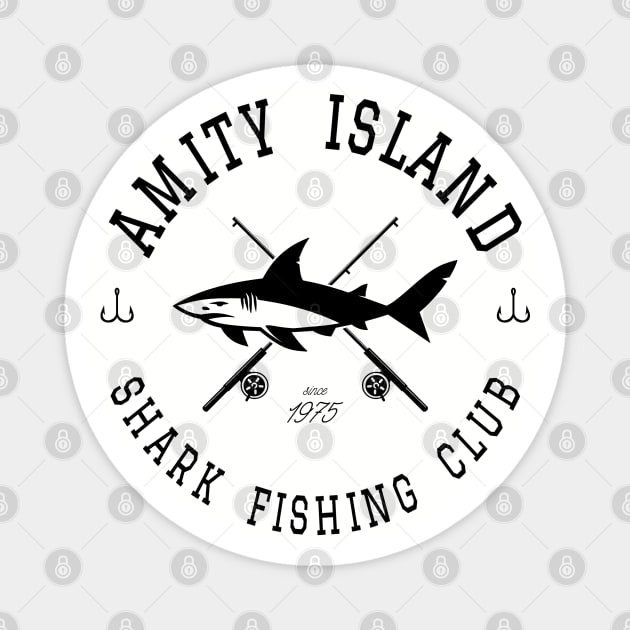 Amity Island Shark Fishing Club Magnet by AngryMongoAff